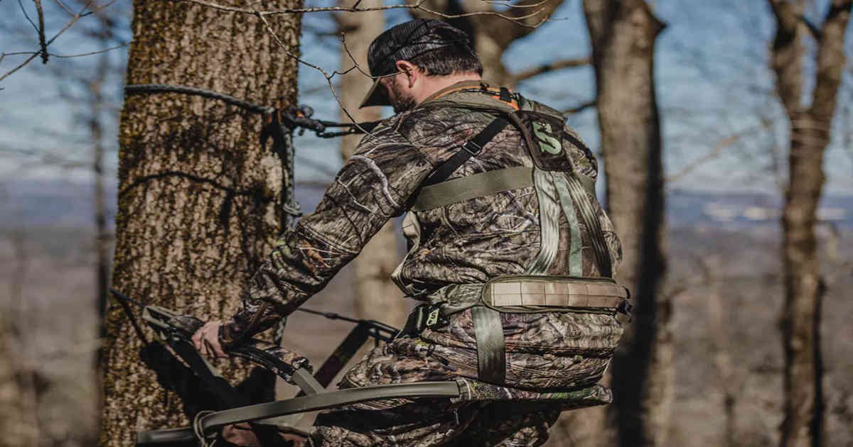 climbing a stand